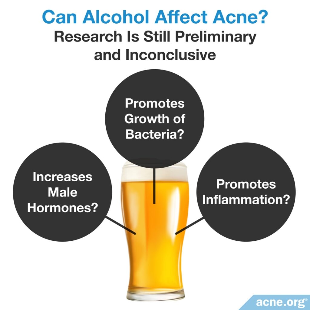 Can alcohol affect acne?