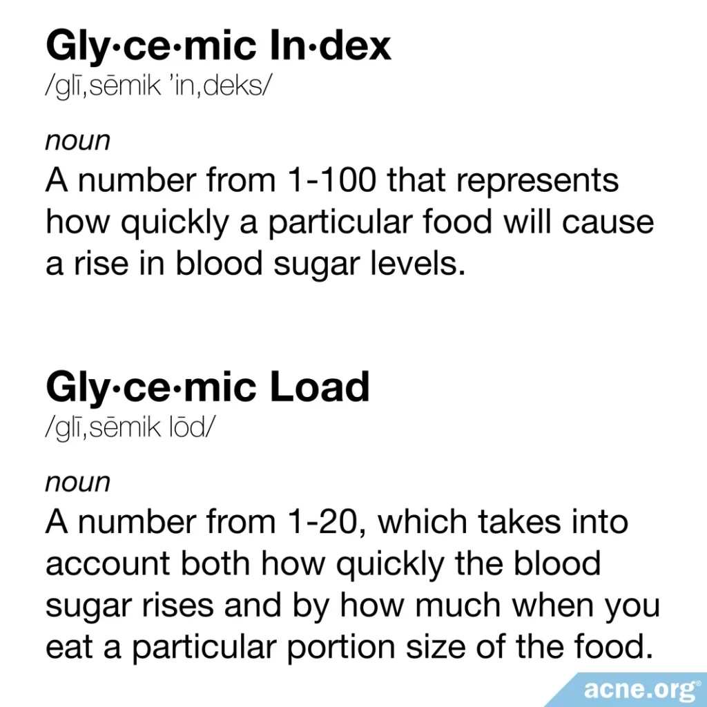 Definición del índice glucémico y la carga glucémica