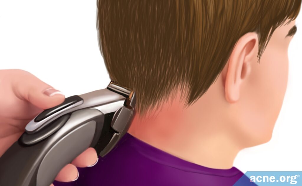 Shaving Back of Neck