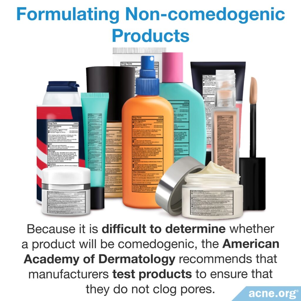 Formulating Non-comedogenic Products