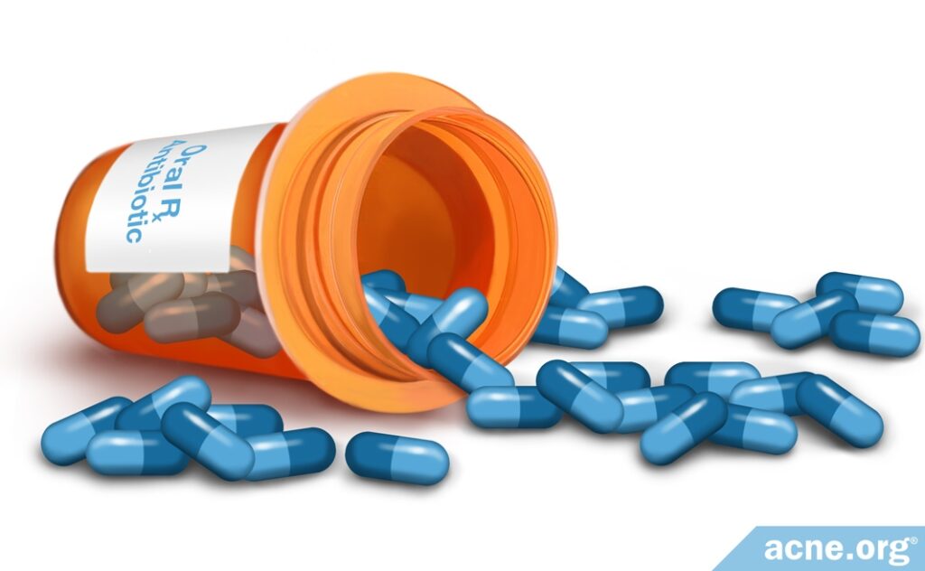Prescription Antibiotic Pill Bottle