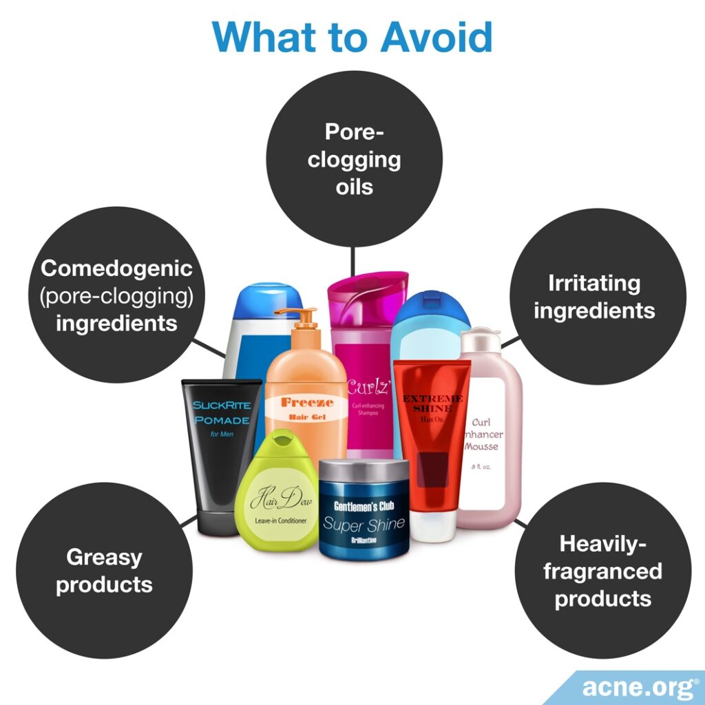 What to Avoid - Scalp Acne