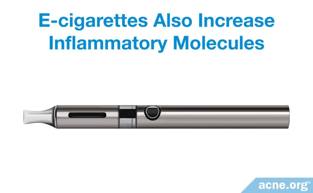 E-Cigarettes Also Increase Inflammatory Molecules