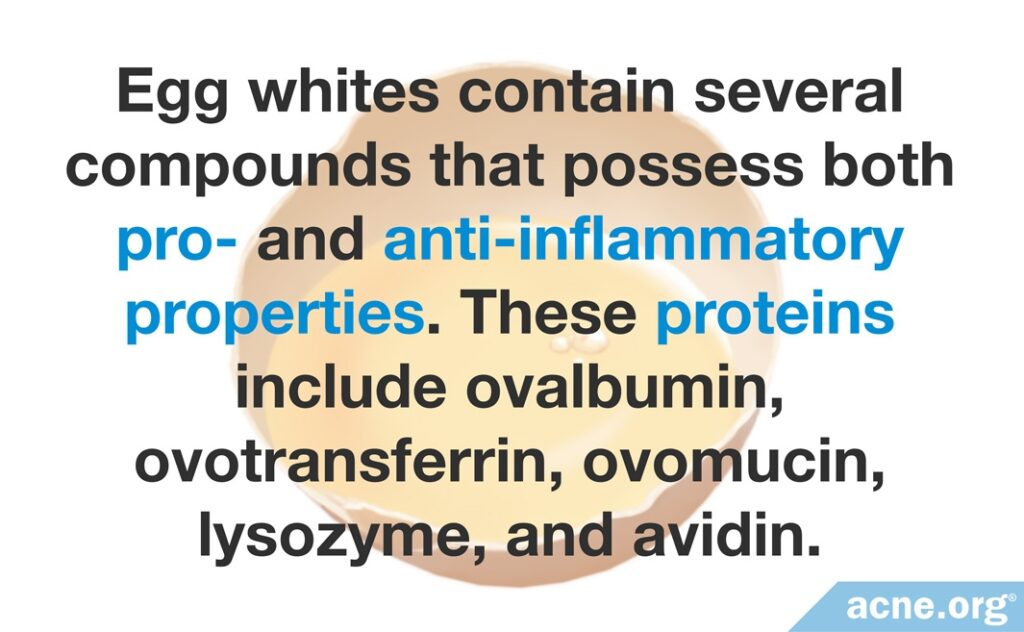 Egg Whites Contain Pro- and Anti-inflammatory Compounds