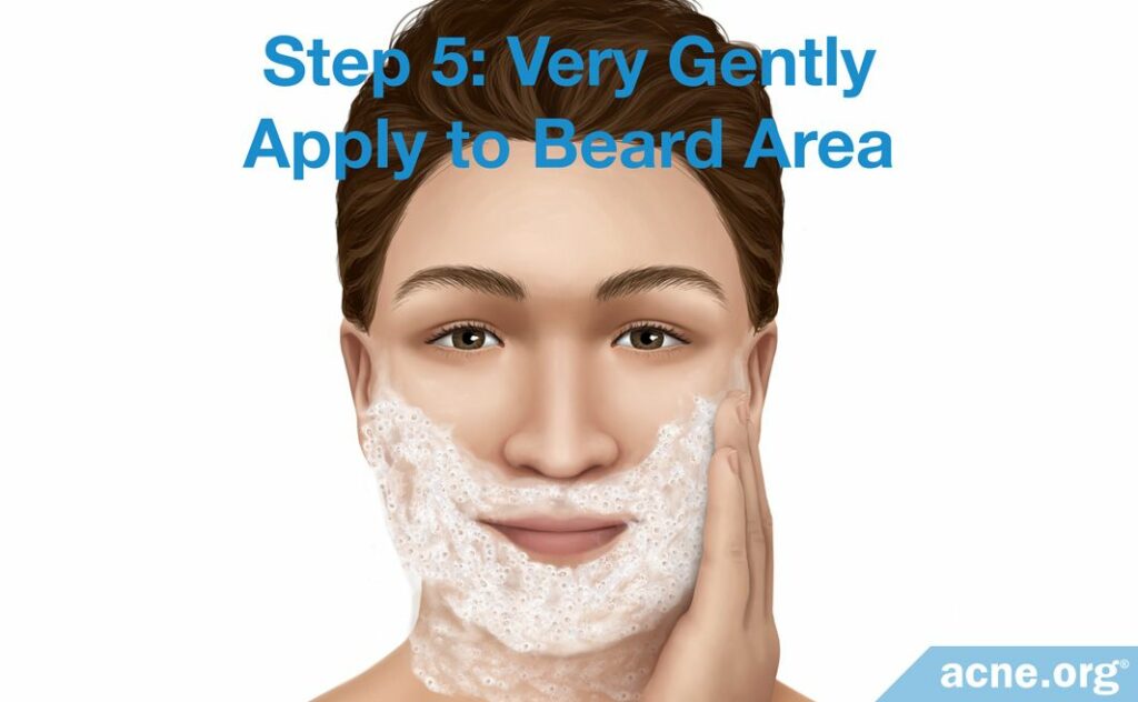 Step 5 - Very Gently Apply to Beard Area