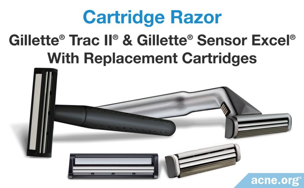 Cartridge Razor Gillette Trac II & Gillette Sensor Excel With Replacement Cartridges