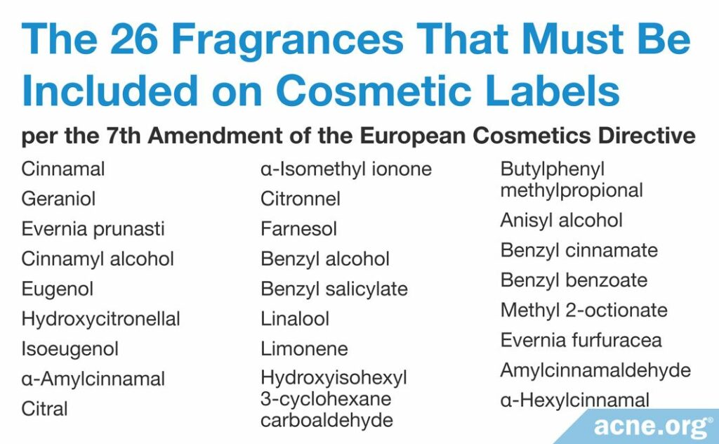 The 26 fragrances that must be included on cosmetic labels