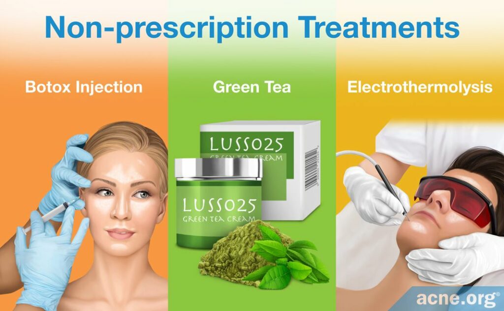 Non-prescription Treatments for Oily Skin Botox Injection Grean Tea Electrothermolysis
