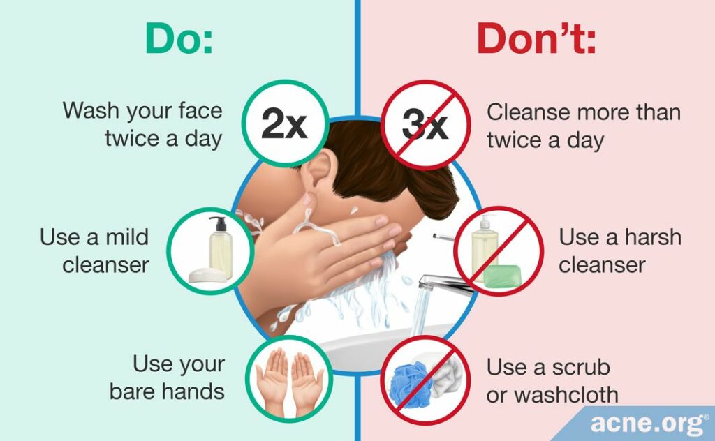 Things to do and not to do when washing your face