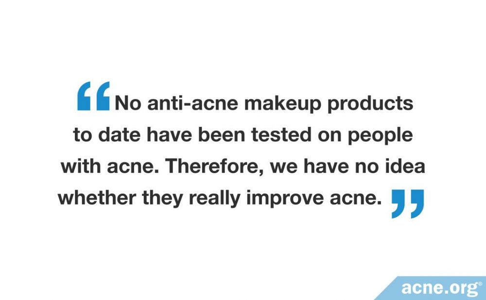 anti-acne makeup quote