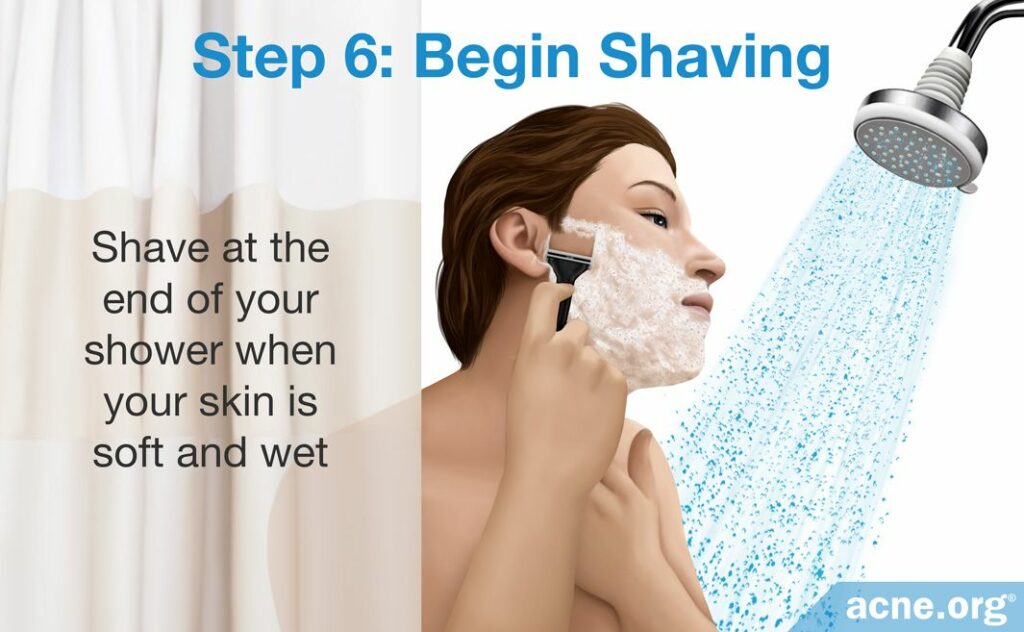 Step 6 - Begin Shaving