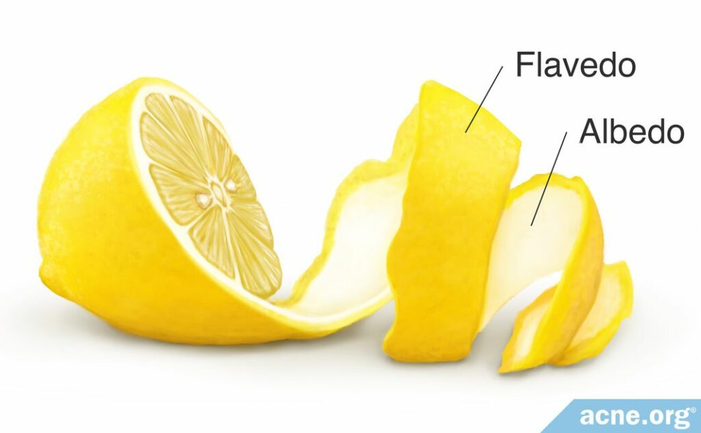 Flavedo and Albedo in Lemons