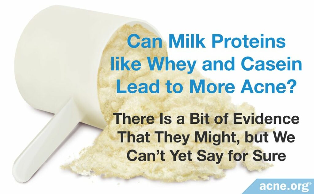 Can Milk Proteins like Whey and Casein Lead to More Acne.