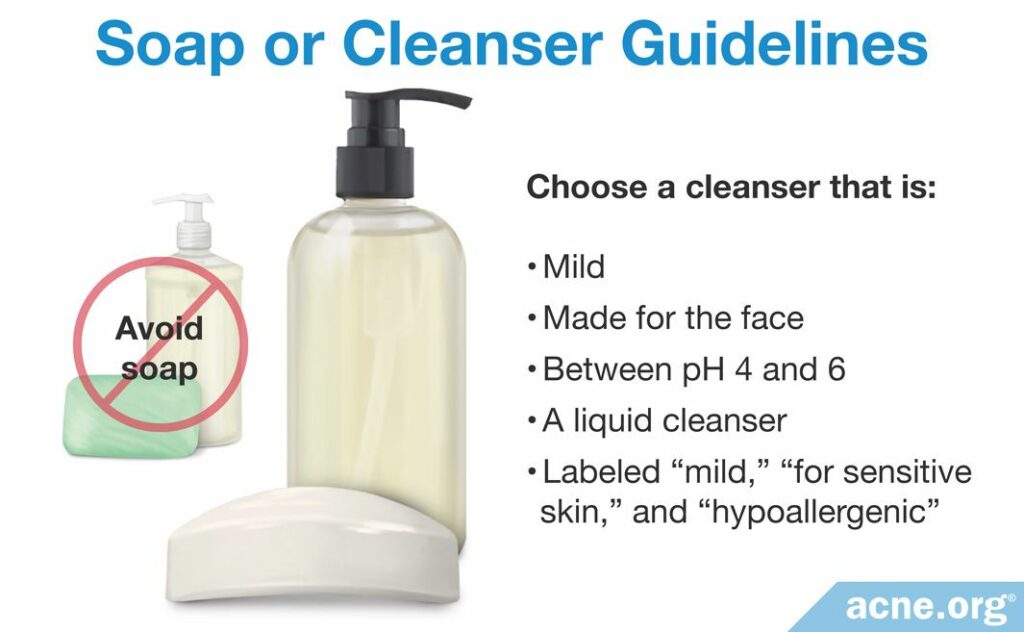 Soap or Cleanser Guidelines