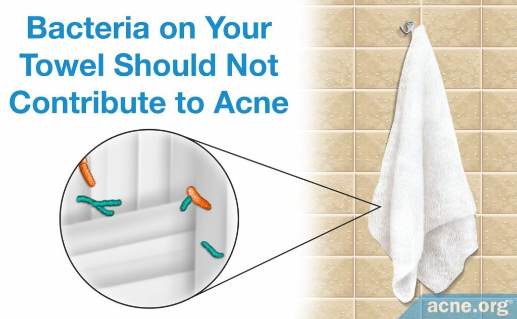 Bacteria on Your Towel Should Not Contribute to Acne