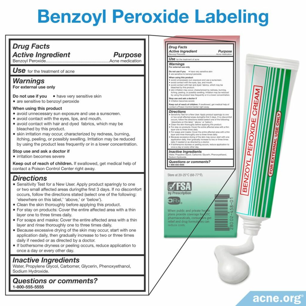 Benzoyl Peroxide Labeling