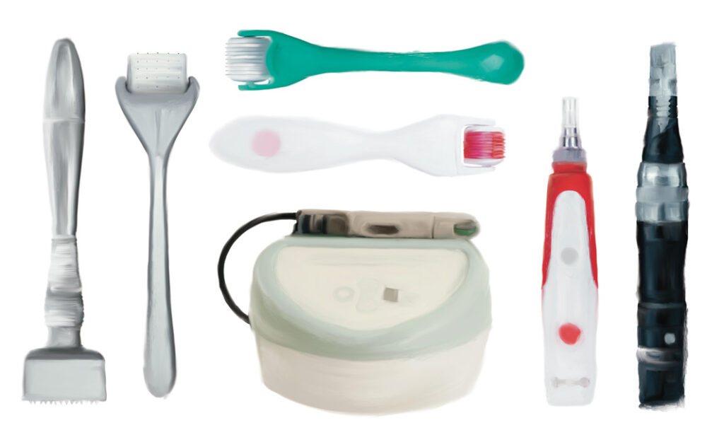 Different microneedling tools