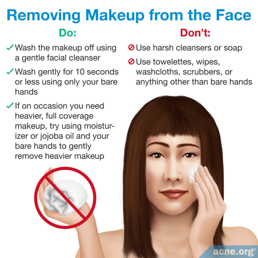 Removing Makeup from the Face