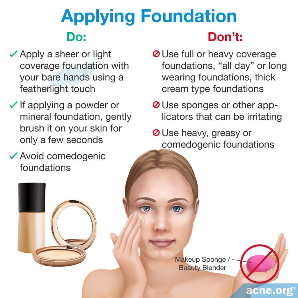 Applying Foundation to Acne-prone Skin