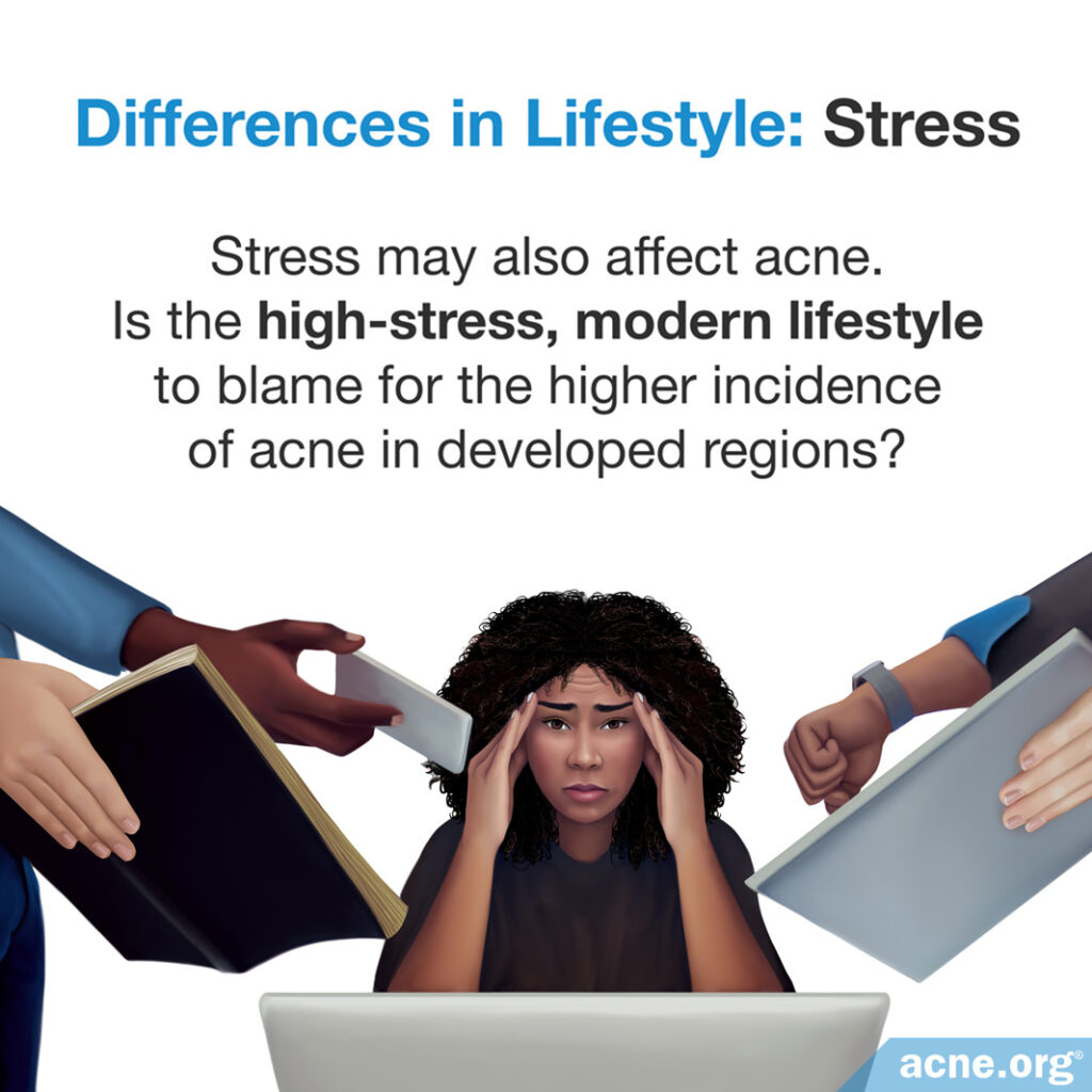 Differences in lifestyle: stress