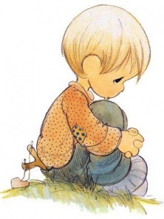 Lone Boy With A Computer